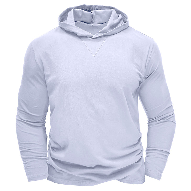 Camisa de algodão com capuz