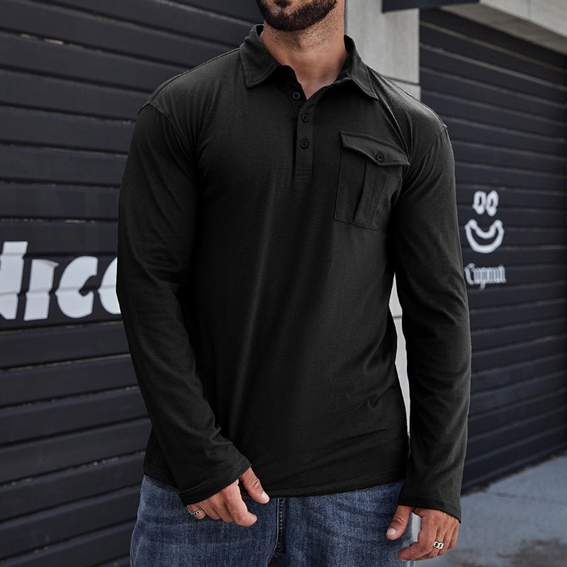 Jeff - Camisa casual com bolsos