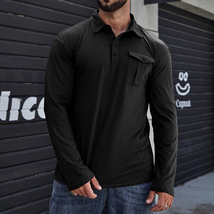 Jeff - Camisa casual com bolsos