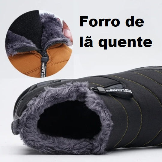 Jalo Pro - Botas de neve antiderrapantes e impermeáveis com forro em pele sintética
