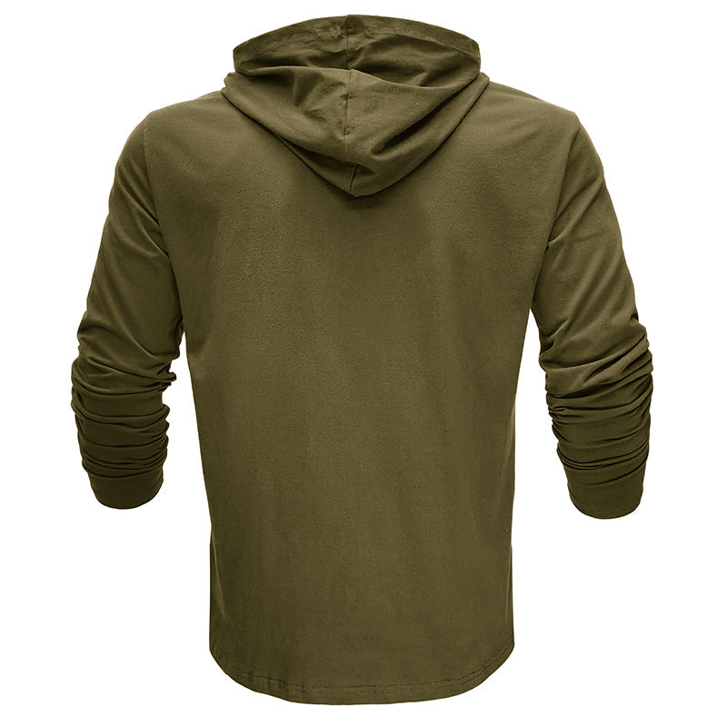 Camisa de algodão com capuz