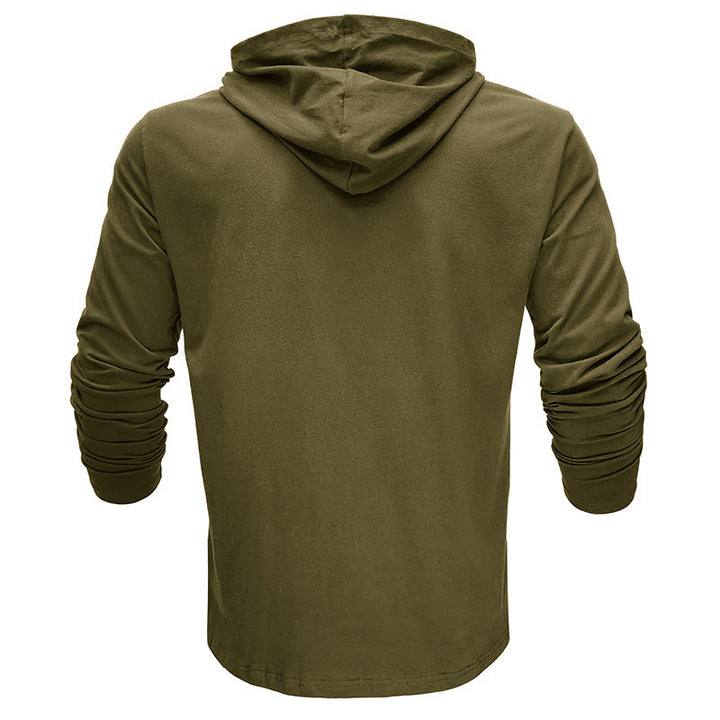 Camisa de algodão com capuz
