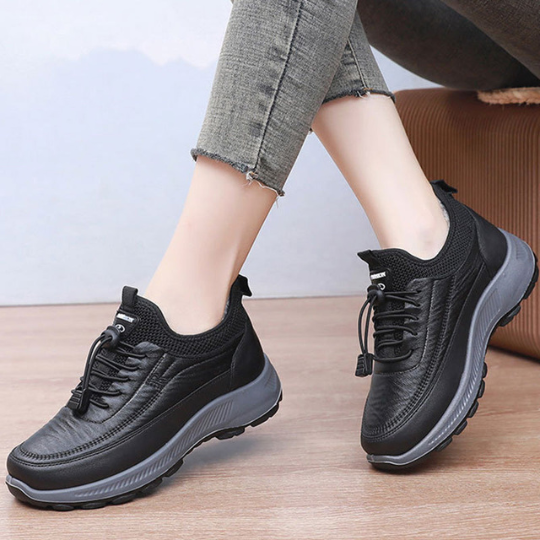 Mira Soft - Sapatos de Couro Grosso Antiderrapante e Impermeável