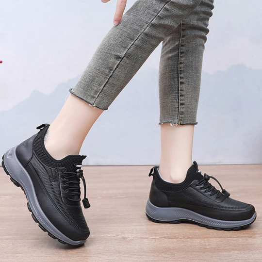 Mira Soft - Sapatos de Couro Grosso Antiderrapante e Impermeável