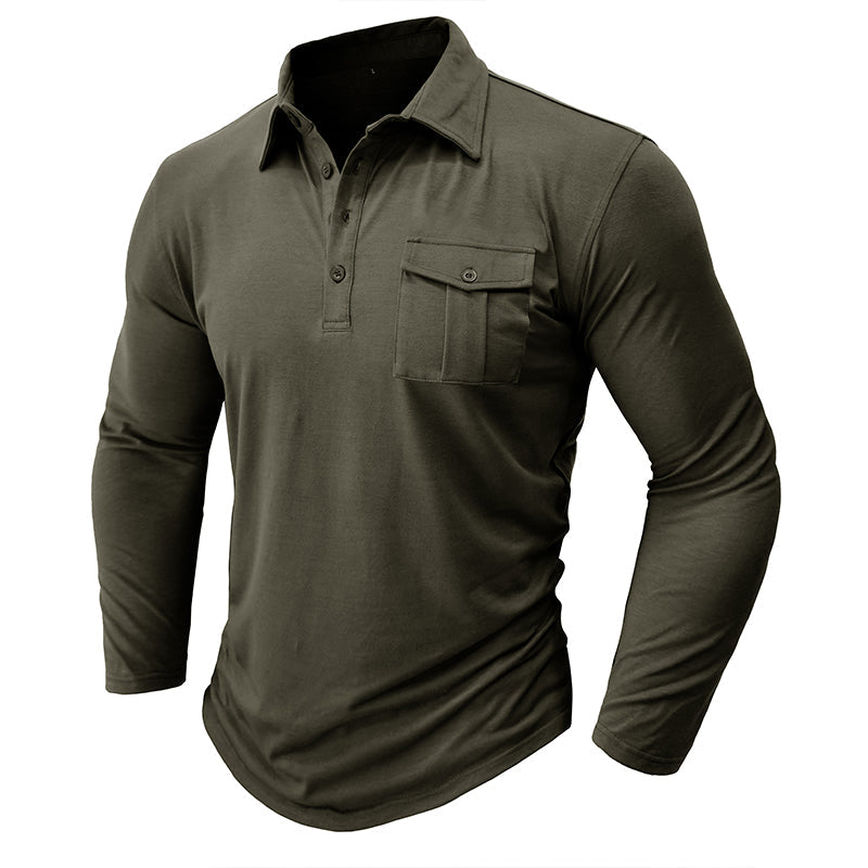 Jeff - Camisa casual com bolsos