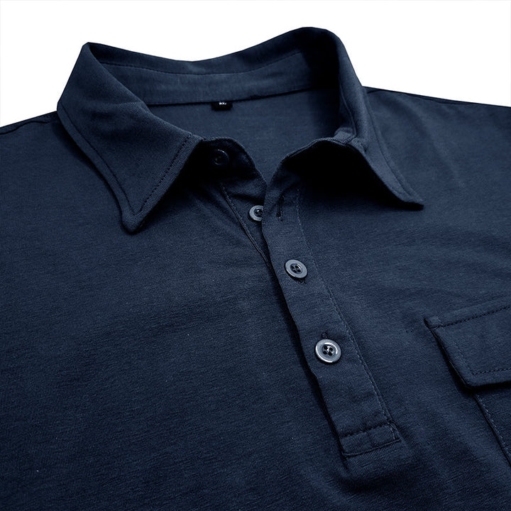 Camisa de algodão com bolsos