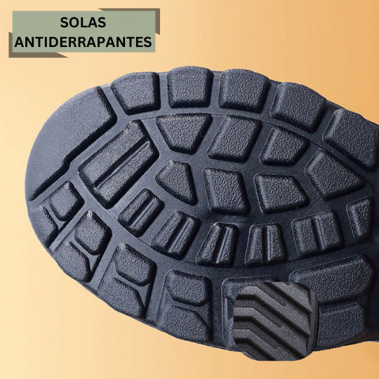 Mira Soft - Sapatos de Couro Grosso Antiderrapante e Impermeável
