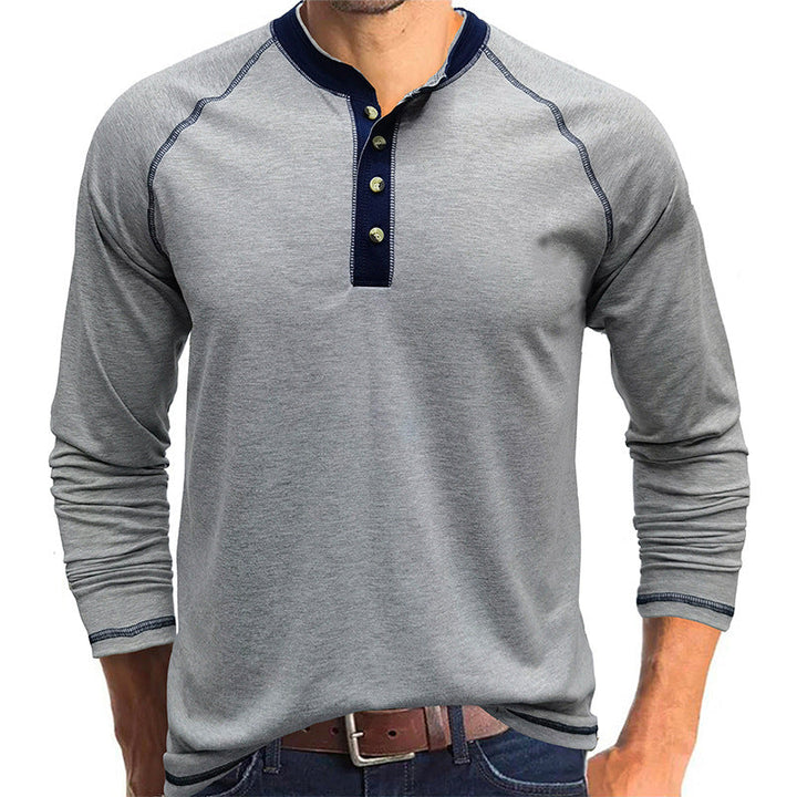 Camisa Henley em algodão macio
