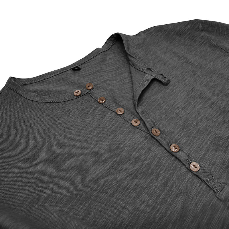 Henley - Camisa de manga comprida