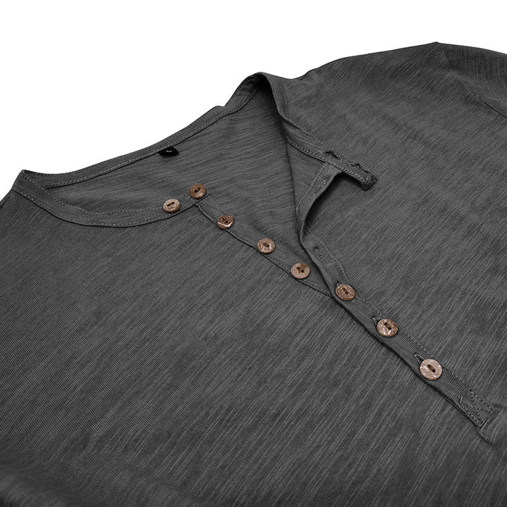Henley - Camisa de manga comprida