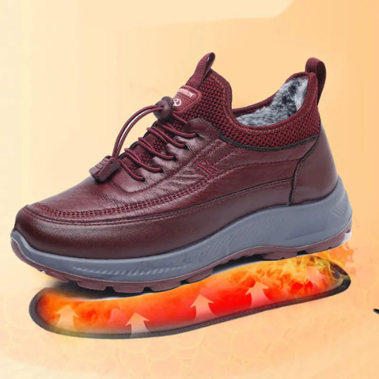 Mira Soft - Sapatos de Couro Grosso Antiderrapante e Impermeável