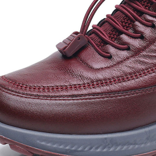 Mira Soft - Sapatos de Couro Grosso Antiderrapante e Impermeável
