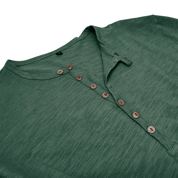Henley - Camisa de manga comprida