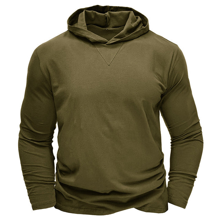 Camisa de algodão com capuz