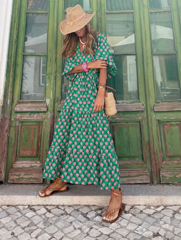 Susie - Vestido longo boémio