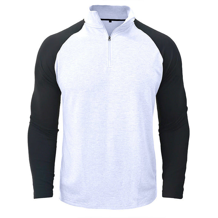 Camisa de algodão com gola subida