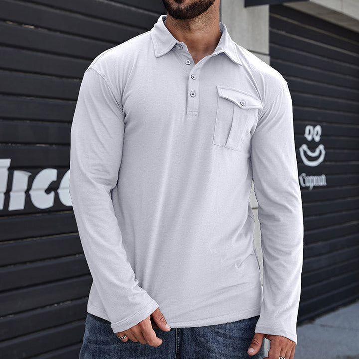 Jeff - Camisa casual com bolsos