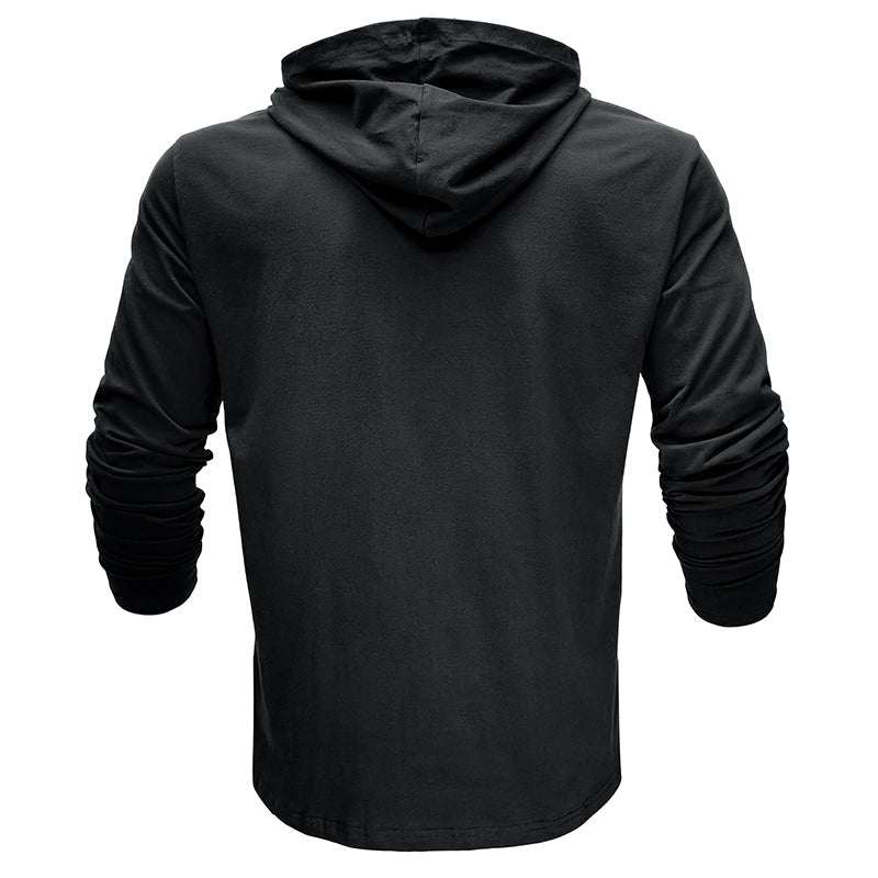 Camisa de algodão com capuz