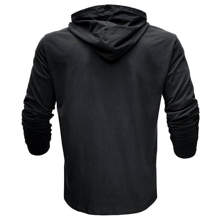 Camisa de algodão com capuz