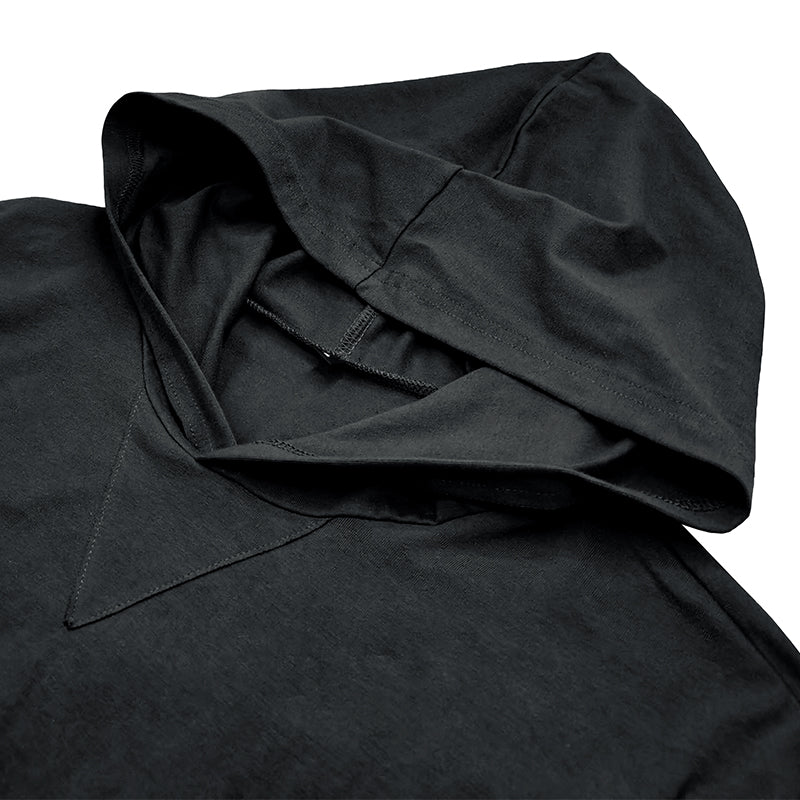 Camisa de algodão com capuz