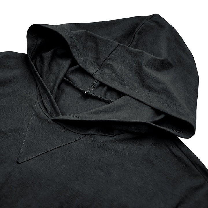 Camisa de algodão com capuz