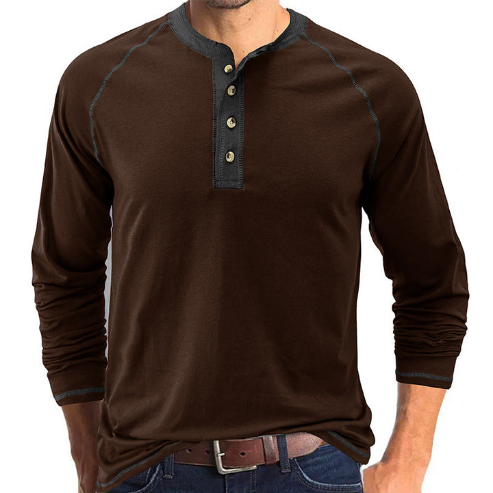 Camisa Henley em algodão macio