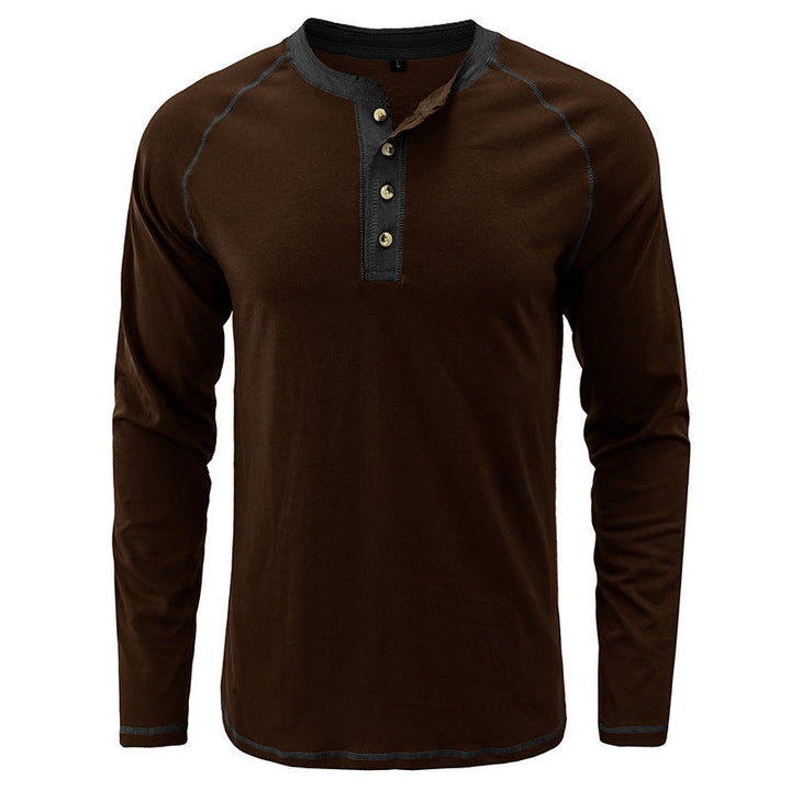 Camisa Henley em algodão macio