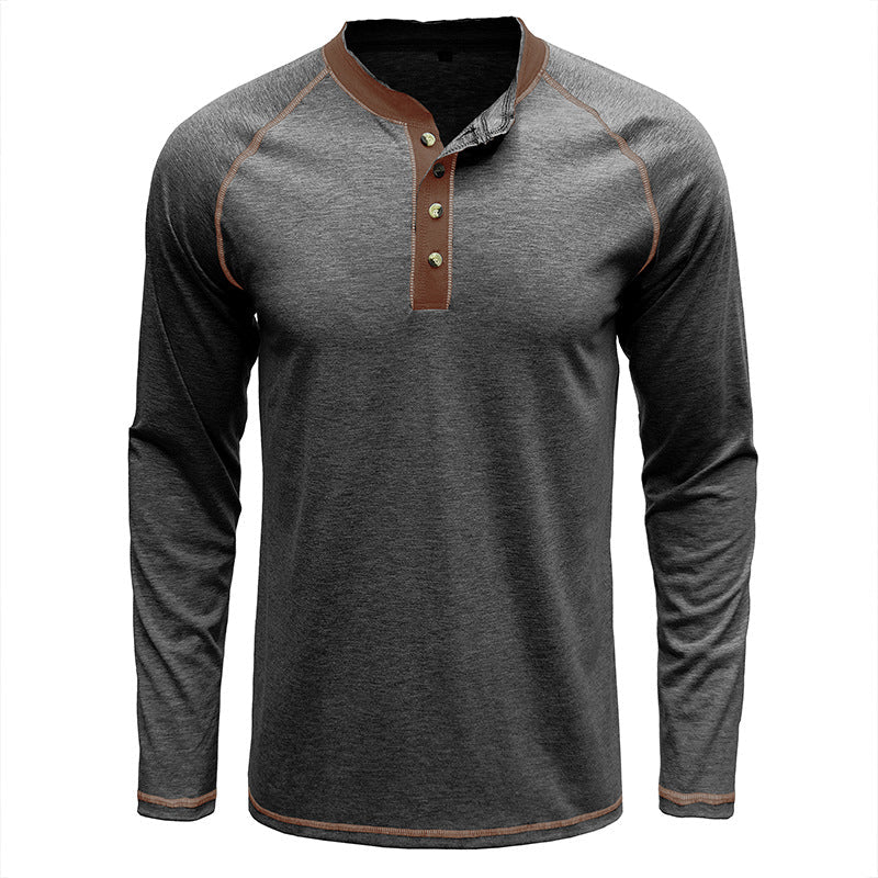 Camisa Henley em algodão macio