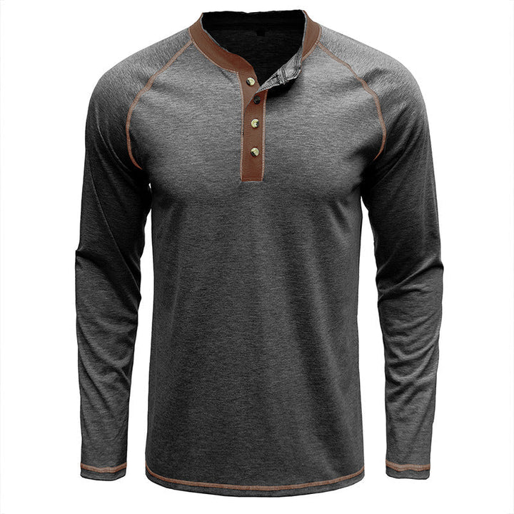Camisa Henley em algodão macio