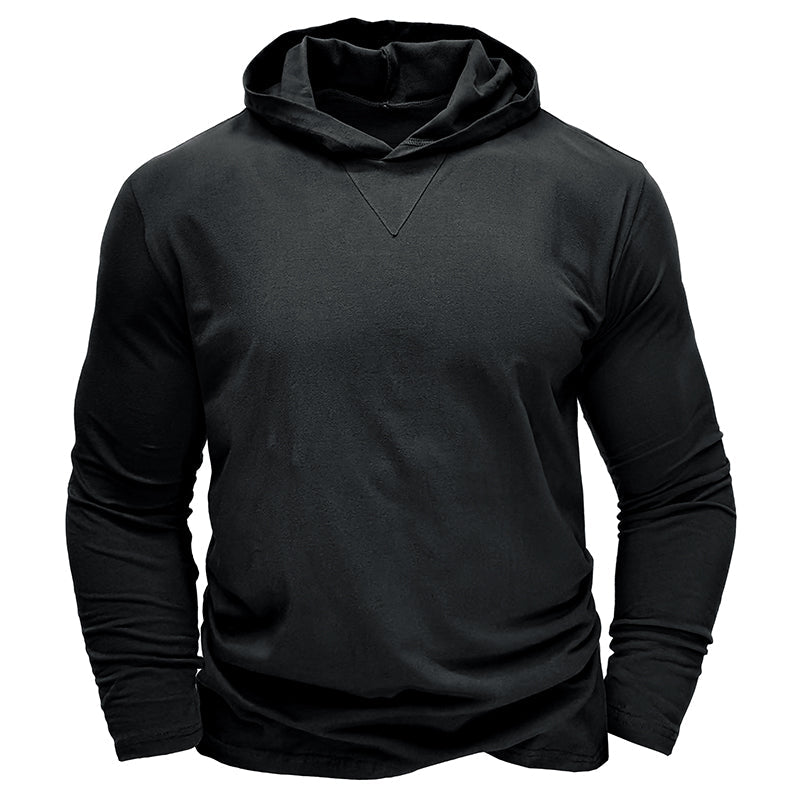 Camisa de algodão com capuz