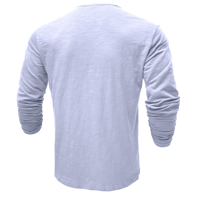 Henley - Camisa de manga comprida