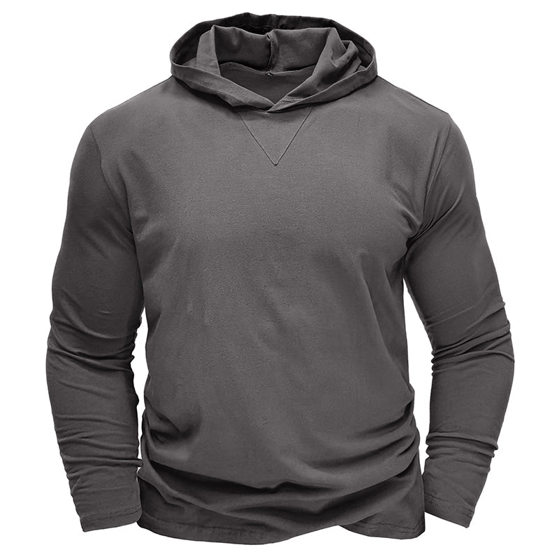 Camisa de algodão com capuz