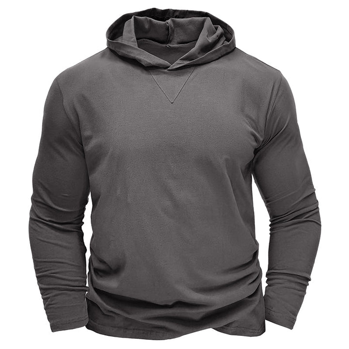 Camisa de algodão com capuz