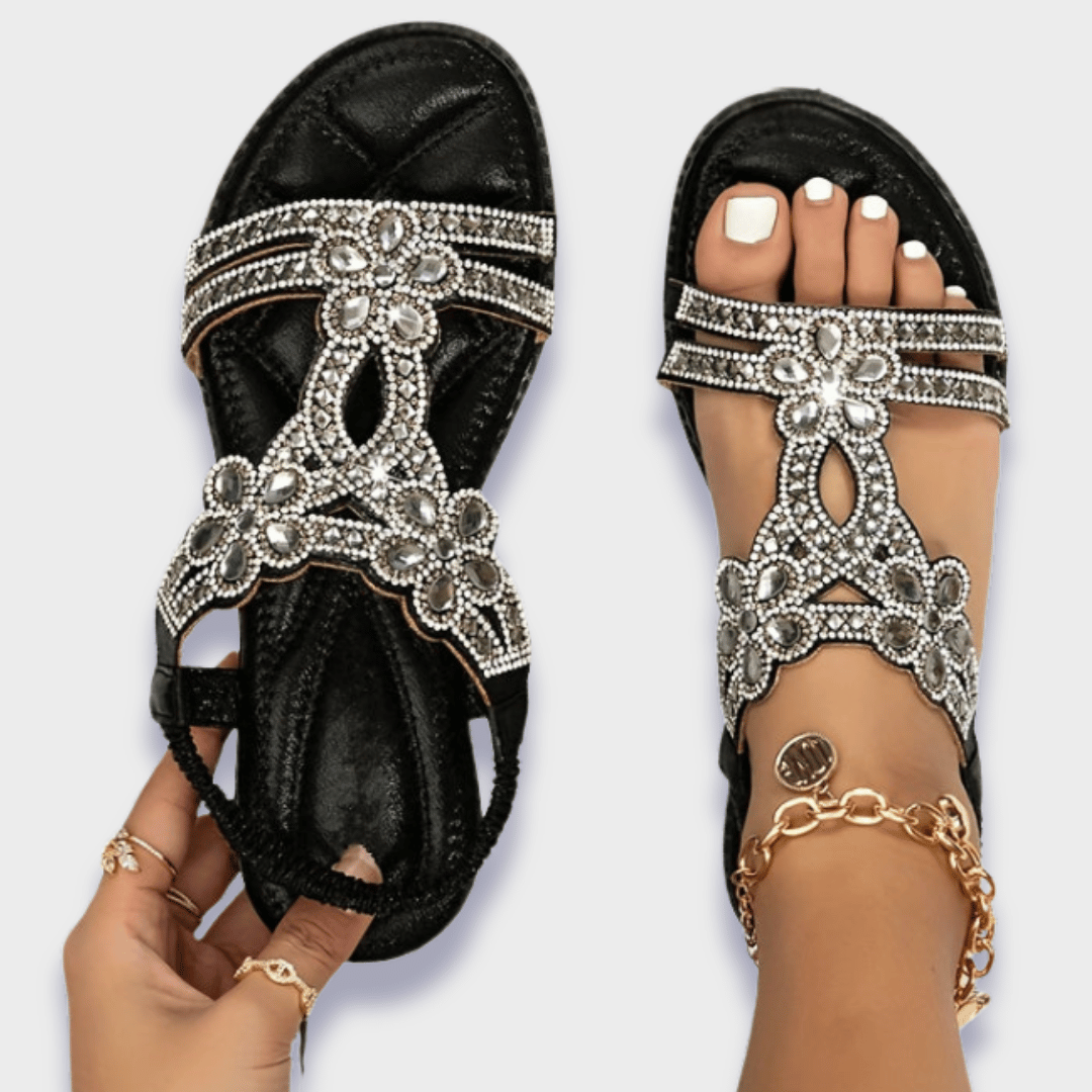 Franziska | Sandálias Boho Ortopédicas de Material Premium