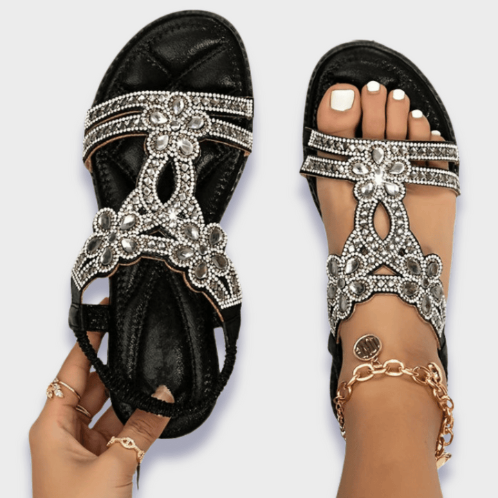 Franziska | Sandálias Boho Ortopédicas de Material Premium