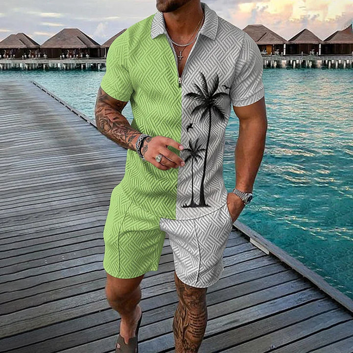 Camisola pólo e calções Coqueiro Co-Ord