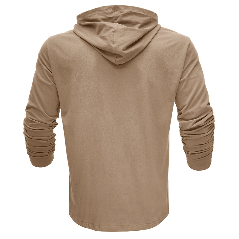 Camisa de algodão com capuz