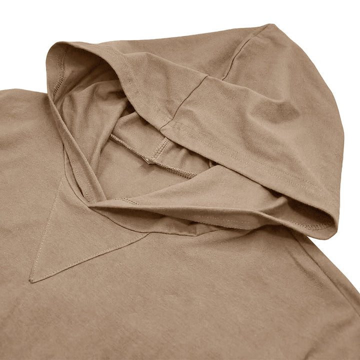 Camisa de algodão com capuz