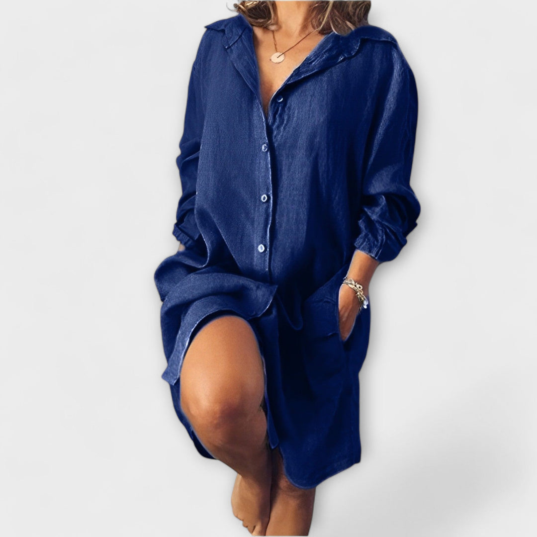 Raquel - Blusa de linho casual