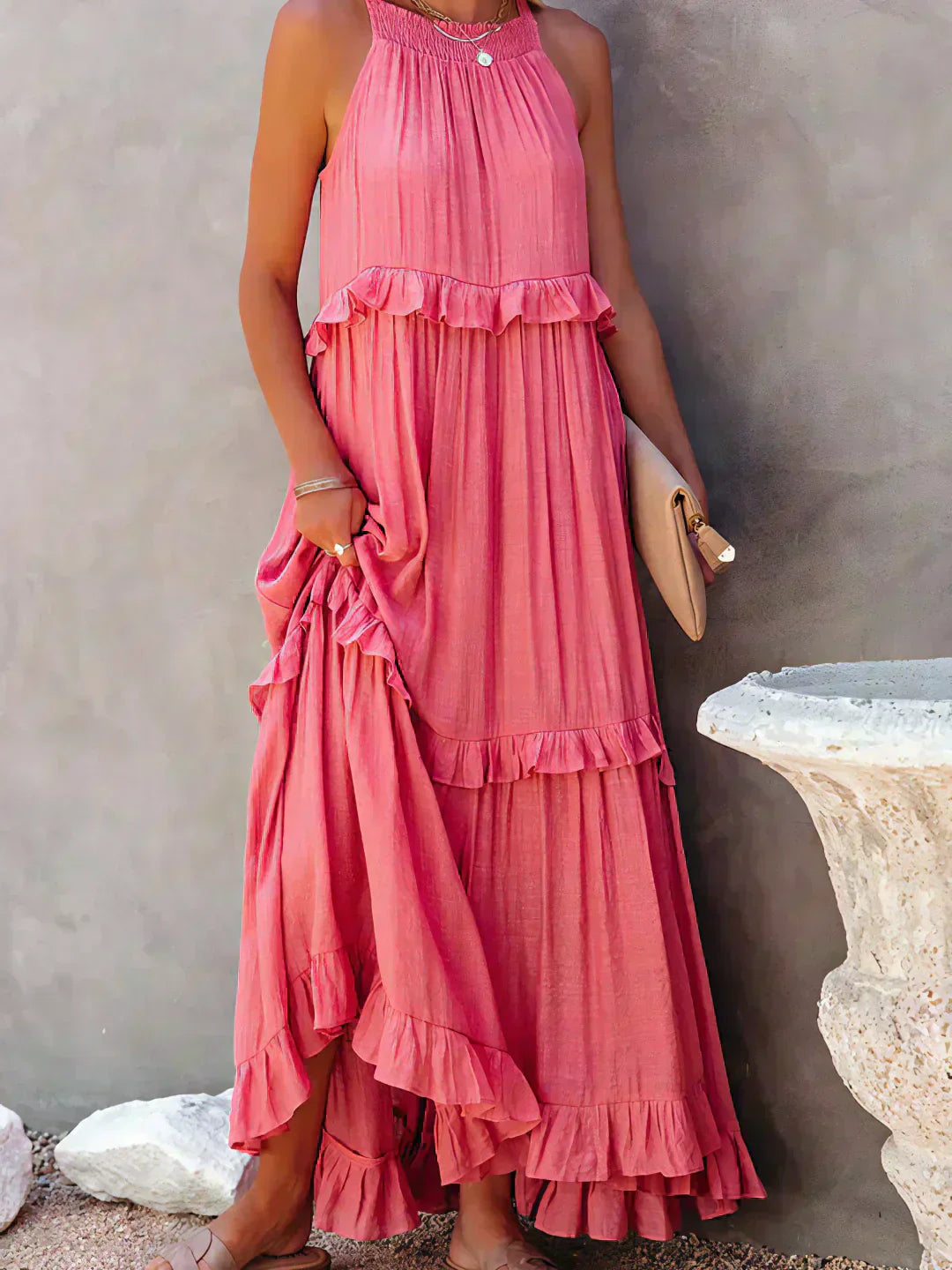 Madeline - Vestido Elegante com Folhos