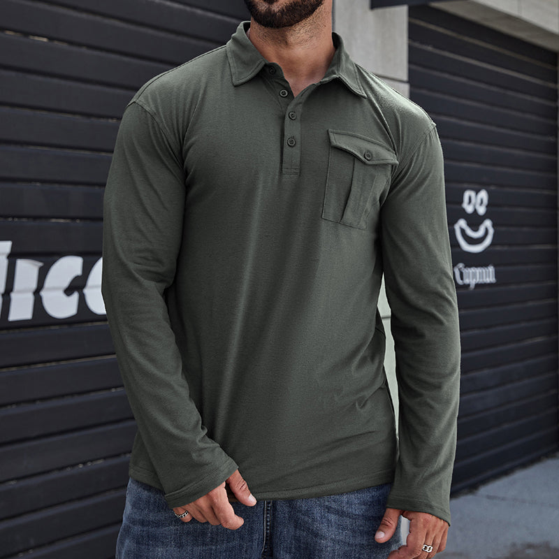 Jeff - Camisa casual com bolsos