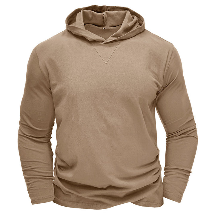Camisa de algodão com capuz