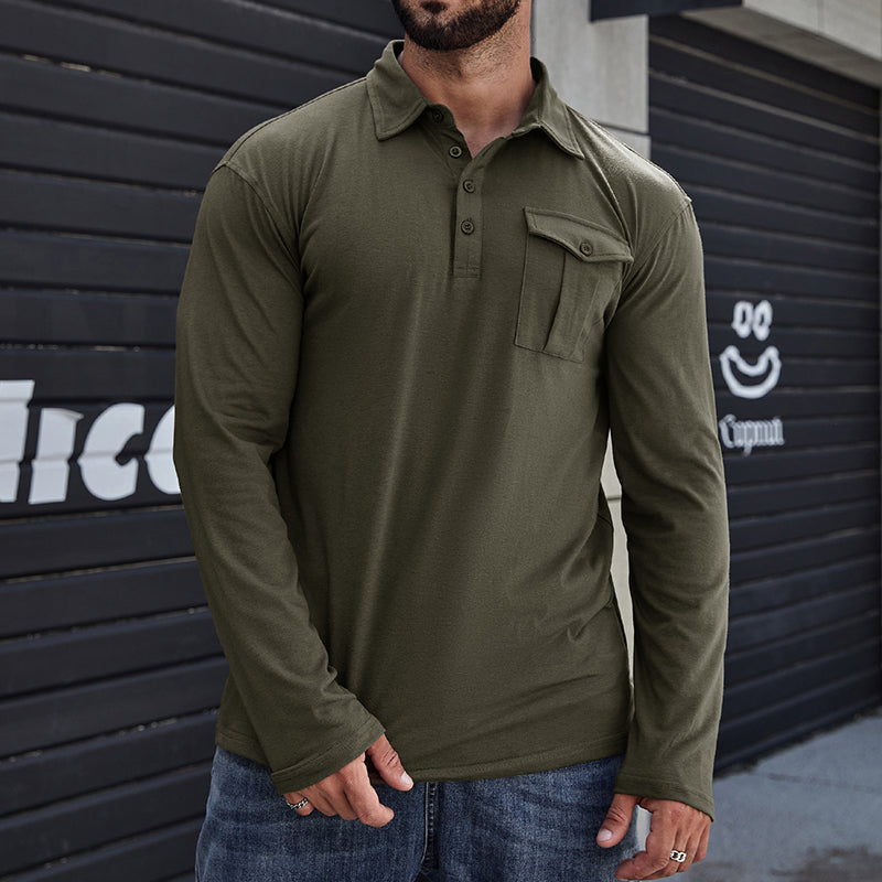 Jeff - Camisa casual com bolsos