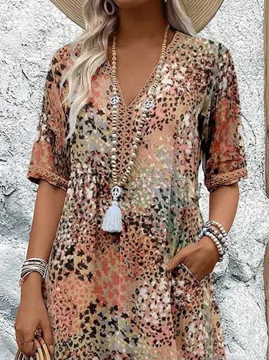 Harper | Vestido Vibrante de Comprimento Médio