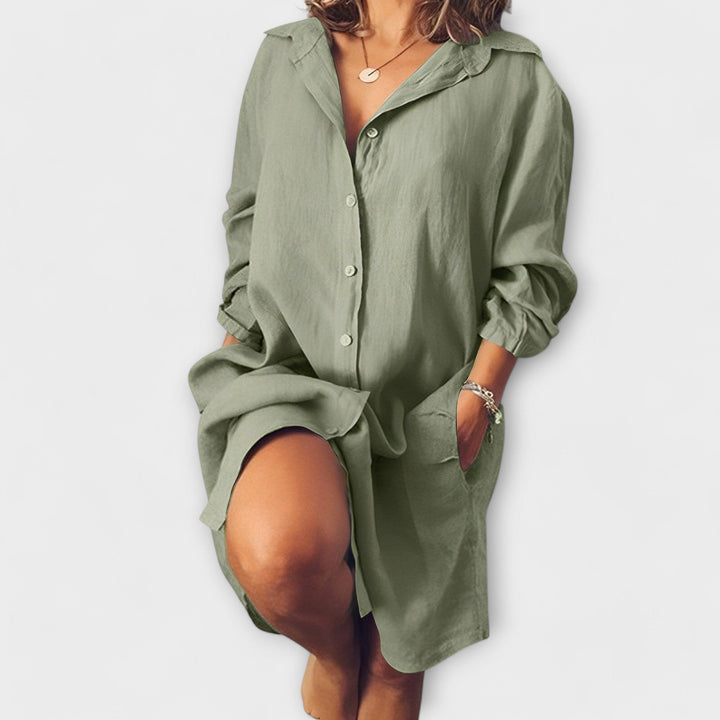 Raquel - Blusa de linho casual