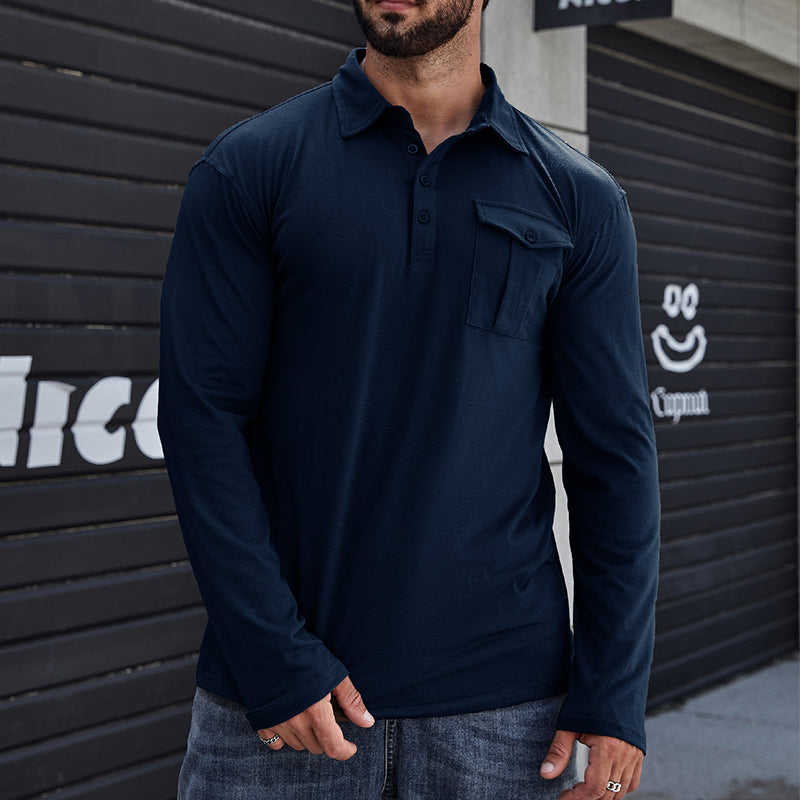 Jeff - Camisa casual com bolsos