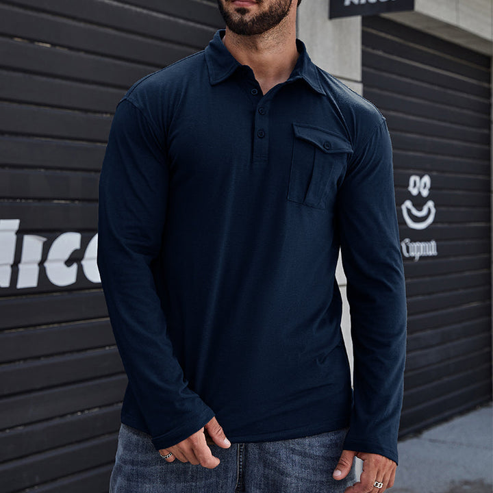 Jeff - Camisa casual com bolsos