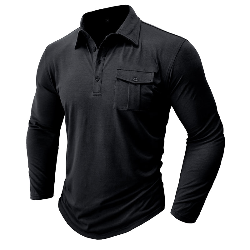 Jeff - Camisa casual com bolsos