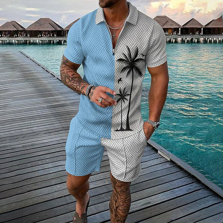 Camisola pólo e calções Coqueiro Co-Ord