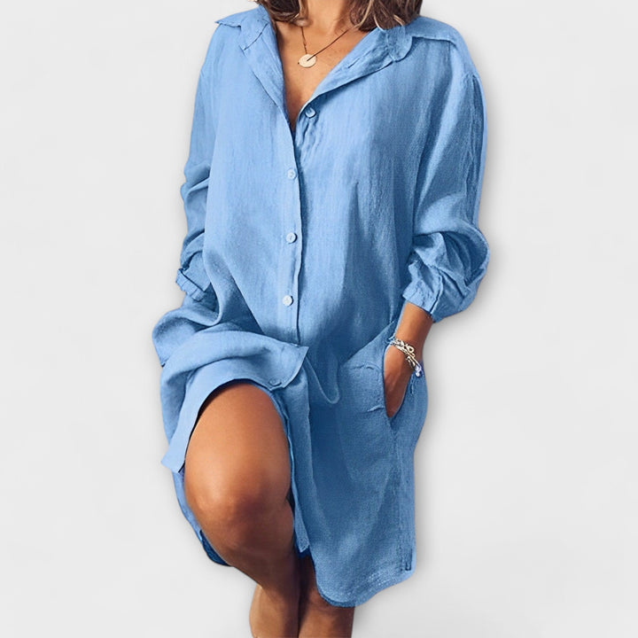 Raquel - Blusa de linho casual